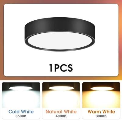 Uplifted Finds Premium Surface Mounted LED Spotlight And Downlight Collection 1 Pc Black 25 W natural White
