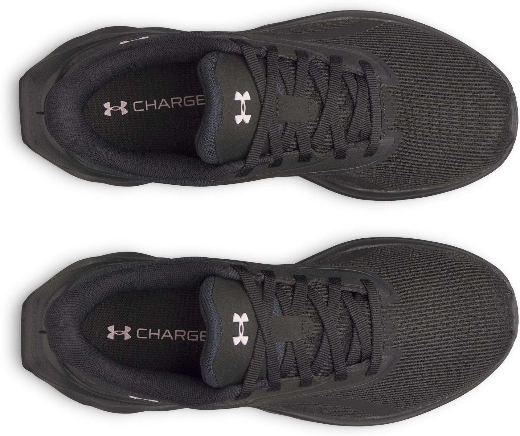 Laufschuh UNDER ARMOUR "UA W ASCEND", Damen, Gr. 37,5, schwarz (schwarz, schwarz, prime pink), Synthetik, Textil, Schuhe Laufschuh schwarz, schwarz, prime pink 37,5