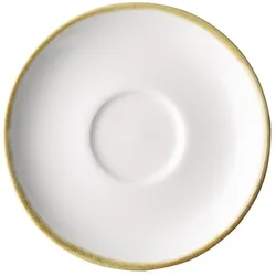 Gastronoble Olympia Kiln Untertassen Kreideweiß | 14cm | Porzellan | 12 Stück
