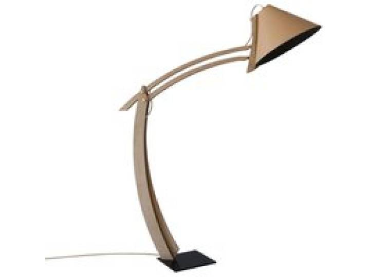 Lampadaire réglable Silence cuir beige