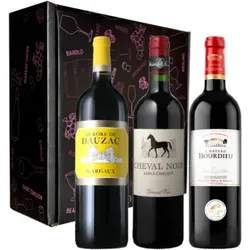 Wein-Geschenkset - Bordeaux Genusspaket - 3 Fl. - 2.25L