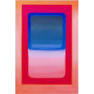 Leinwandbild KARE DESIGN "Tendency 55x75cm", bunt (farbe bild(er): rosa), B:55cm H:75cm T:3,5cm, Baumwolle, Massivholz, Polyresin, Bilder, Leinwandbild, verschiedene Farben