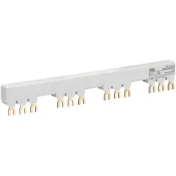 ABB PS1-4-2-65 3-Phasen-Sammelschiene für 4 MS116 / MS132 mit 2 HK/SK, Ie=65A 1SAM201906R1124