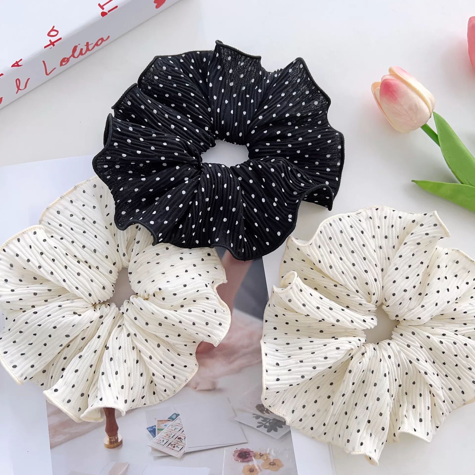 INF Chouchous à Pois Chics - Ensemble Noir & Blanc de 2