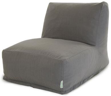 Majestic Home Goods Indoor Wales Poly/Linen Bean Bag Chair Lounger 36 in L x 27 in W x 24 in H