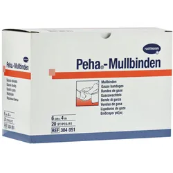 Hartmann Peha Mullbinden Fixierbinde 20 Stück - 4 m x 6 cm 20 St