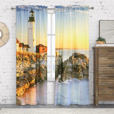 Habitat Photo Real Digital Panoramic Print Curtain Panel Pair