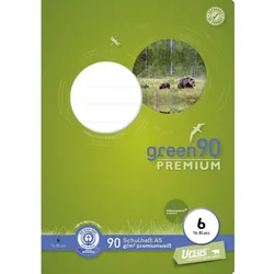 Heft - LIN6, A5, 16 Blatt, 90 g/qm, blanko