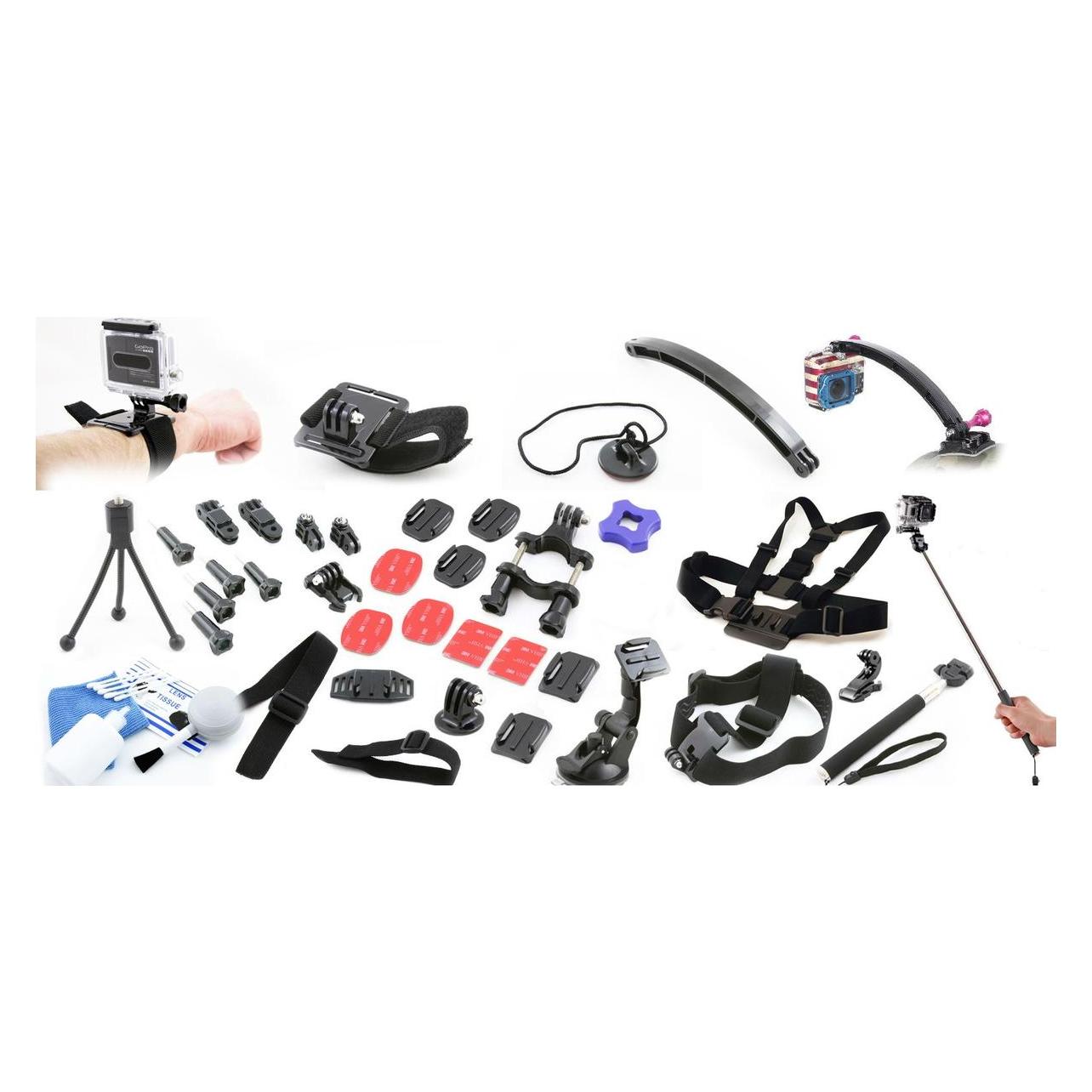 Xrec Zestaw Xxl Akcesoria Do Gopro Go Pro Hero 7 6 5 4 3+ 3 2 1 (SB2812)