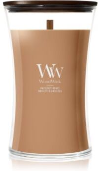Woodwick Hazelnut Roast vela perfumada com pavio de madeira 610 g. Hazelnut Roast