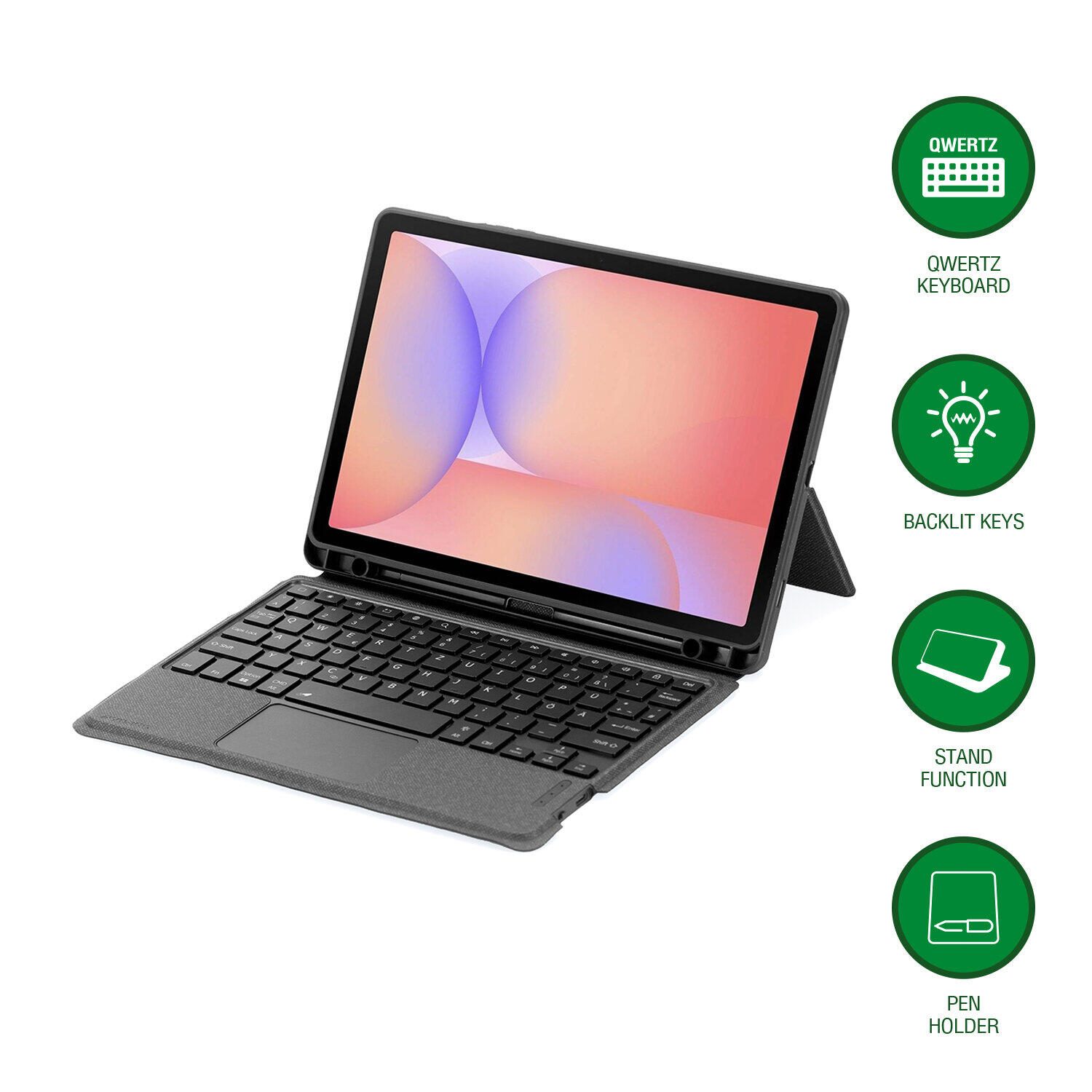 4smarts Tastatur Case Solid Pro QWERTZ für Samsung Galaxy Tab S10 Lite 496609