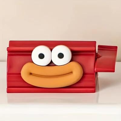 Inspired Finds Portable Manual Oral Care Device Joyful Sausage No Power Needed, Easy Travel Teeth Cleaner red