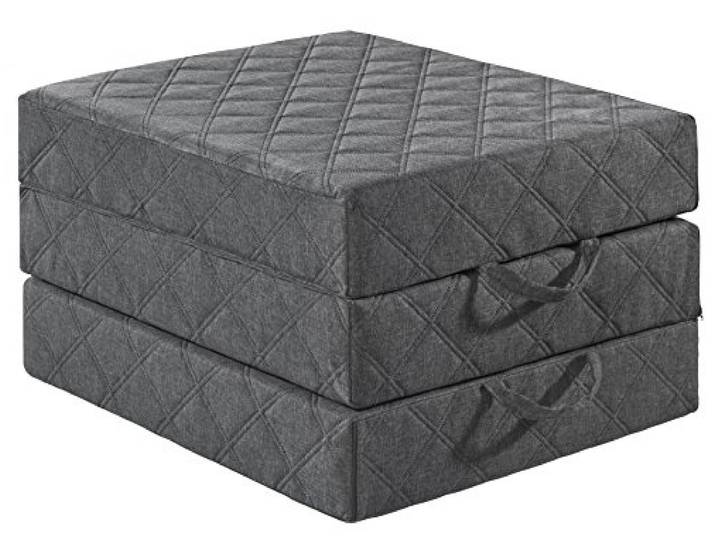 Traumnacht de Luxe Gästematratze Hellgrau 75x195x14 cm Faltmatratze Viscoauflage komfortabel deutscher Qualitätsstandard