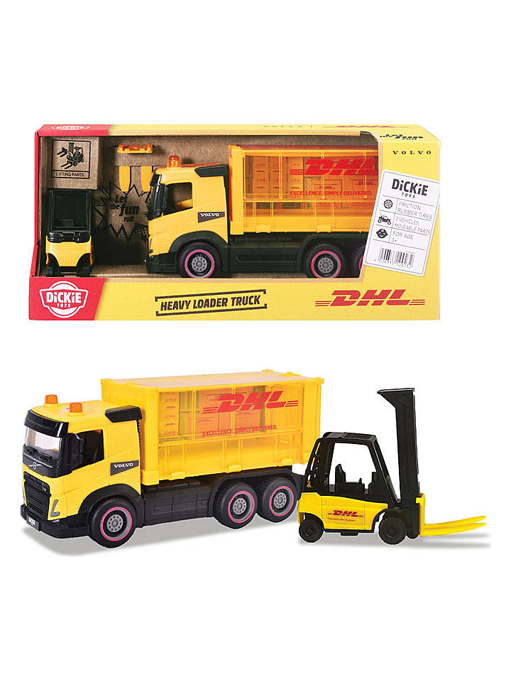 Dickie Toys Fahrzeuge "DHL Heavy Loader Truck" - ab 3 Jahren - 2 Stück - onesize
