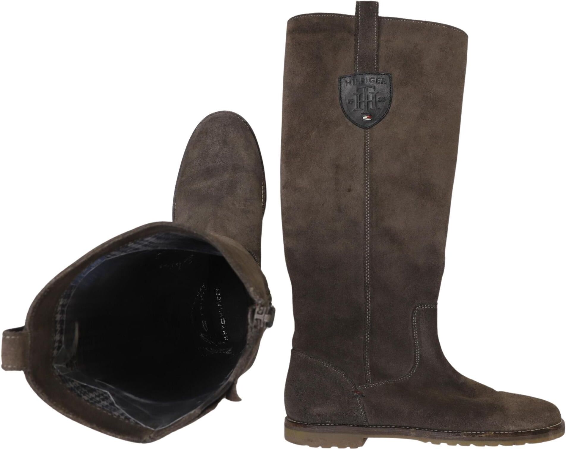 Tommy Hilfiger Damen Stiefel, Braun, Gr. EU 37, Leder - Second Hand