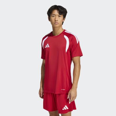 Fußballtrikot ADIDAS PERFORMANCE "TIRO26 LEAGUE JERSEY", Herren, Gr. XXL, team power rot 2, weiß, Obermaterial: 100% Polyester, Rundhals, Trikots Fußballtrikot
