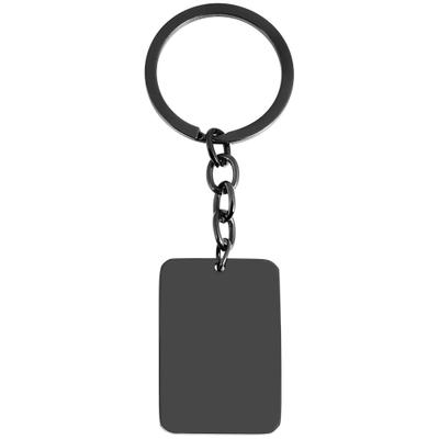 Kettenanhänger ADELIA´S "Anhänger – Schlüsselanhänger aus Edelstahl", schwarz, Schmuckanhänger, Damen, Edelstahl, Kettenanhänger, Ideal als Geschenk – dezent und elegant