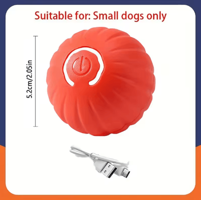 Inspire Picks RolliPlay Smart Interactive Dog Ball Automatic Moving & Bouncing USB Rechargeable Pet Toy orange Ng