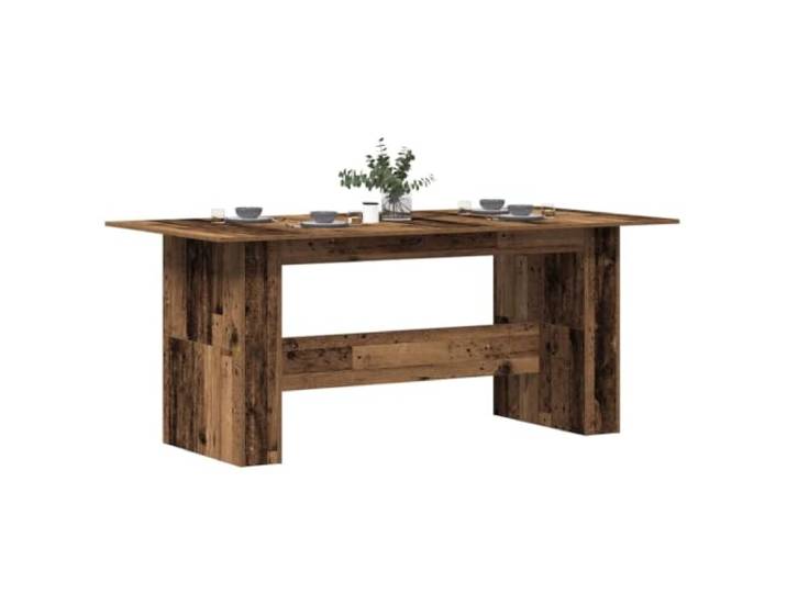 HEFZGDB Esstisch Altholz-Optik 180x90x76 cm Holzwerkstoff Tischplatte für Esszimmer Küche Langlebig Stabil Feuchtigkeitsbeständig