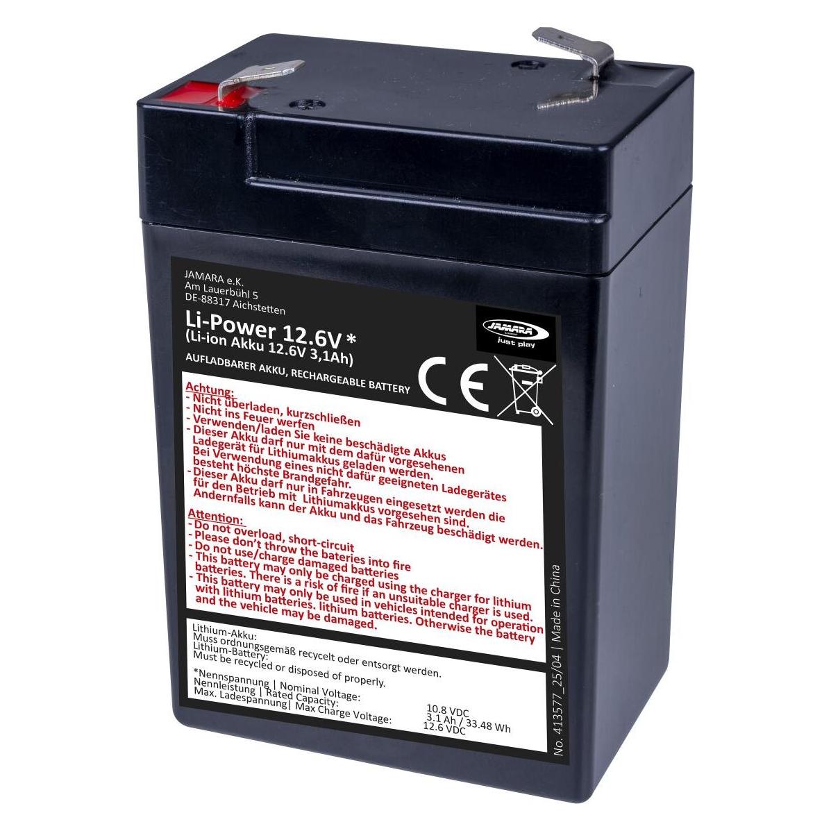Schwarz Kitchen Akku Ride-on Li-Power 12.6 Li-Ion 10.8V 3.1Ah 33,48Wh (60272014)