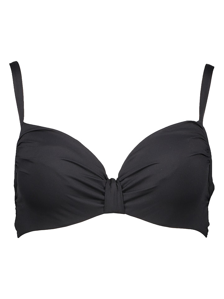 LASCANA Bikini-Oberteil in Schwarz - 40G-Cup