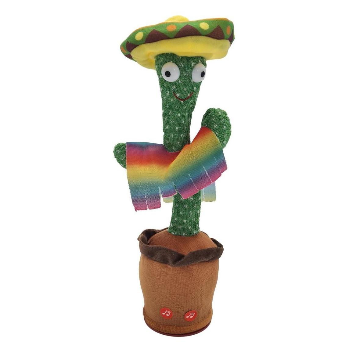 Extralink Toys Zabawka Kaktus Z Sombrero Ta?Cz?Cy?Piewaj?Cy Dla Dzieci LED USB (Extralink)