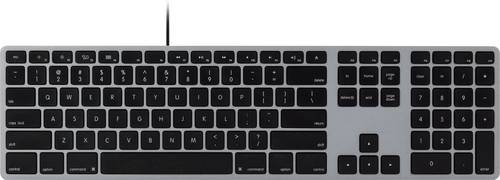 Matias FK318CB Aluminum Wired Keyboard for Mac USB Tastatur US-Englisch, QWERTY, Mac Space Grau