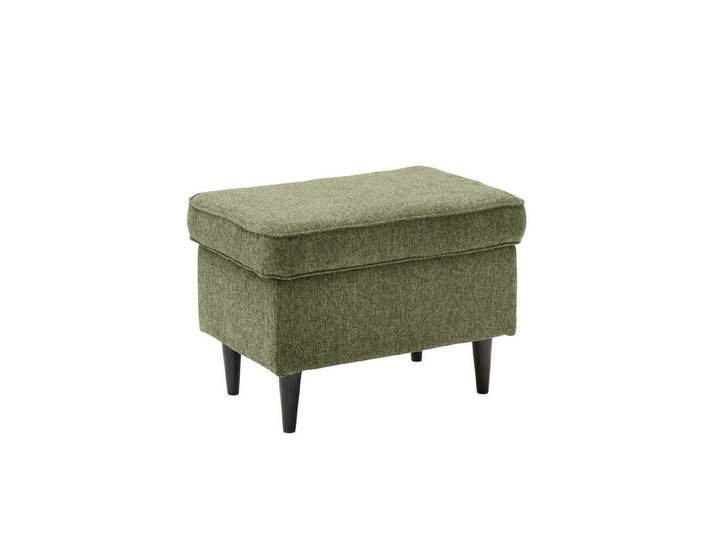 freiraum Fußhocker OSKAR, in olive, Stoffbezug, weich, 100% Polyester - 63x43x42 (BxHxT)