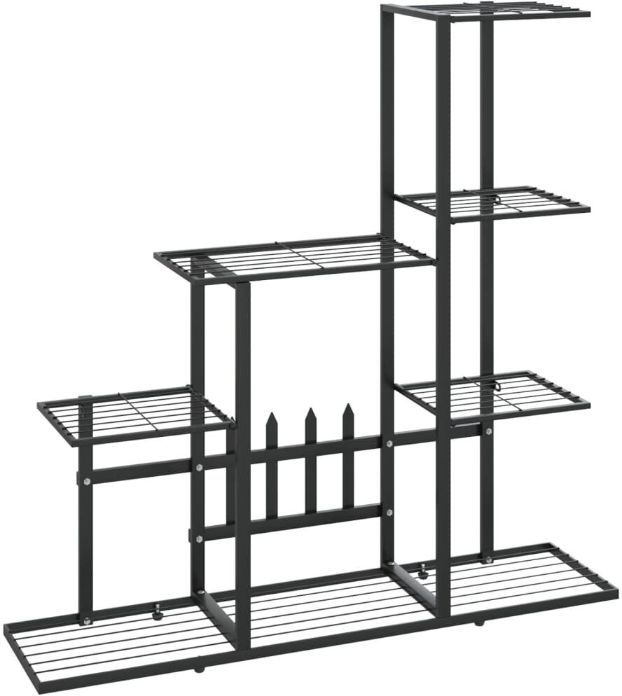 Dakota Fields Patchett Plant Stand Black 88cm H x 94.5cm W x 25cm D