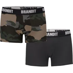 Brandit Logo Boxershorts - 2er Pack S