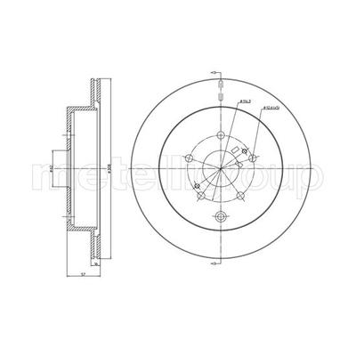 METELLI Bremsscheibe 231639c belüftet 308mm 16mm für Suzuki
