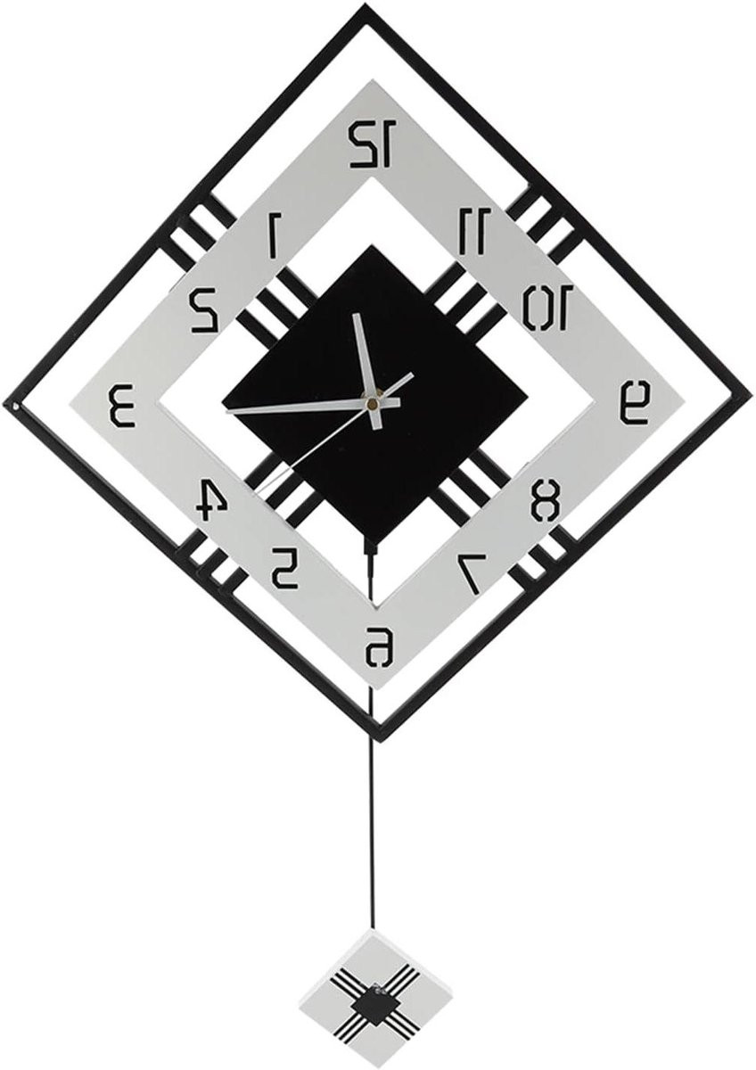 Allecto Wandklok - Modern en Stil - Zwart