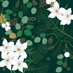 240x PAPER + DESIGN Tissue-Serviette 33 x 33 cm Wintergarden 3-lagig