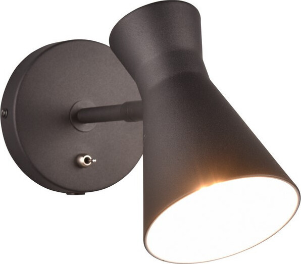 Trio Bedlampje Enzo zwart wandlamp