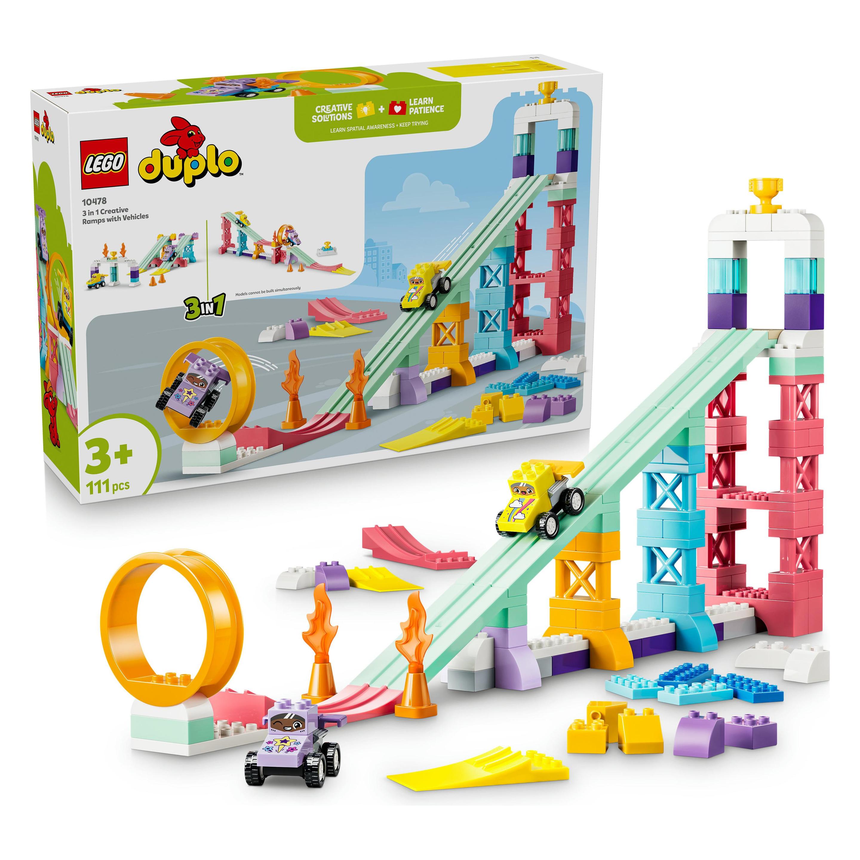 LEGO Kreative Sprungschanzen mit kleinen Flitzern 3-in-1-Set (10478)