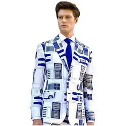 OppoSuits R2-D2 Jackett - slim-fit Sakko für Karneval (50)