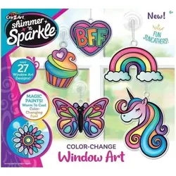 Shimmer'n Sparkle Set zum Herstellen von farbwechselnden Fensterbildern