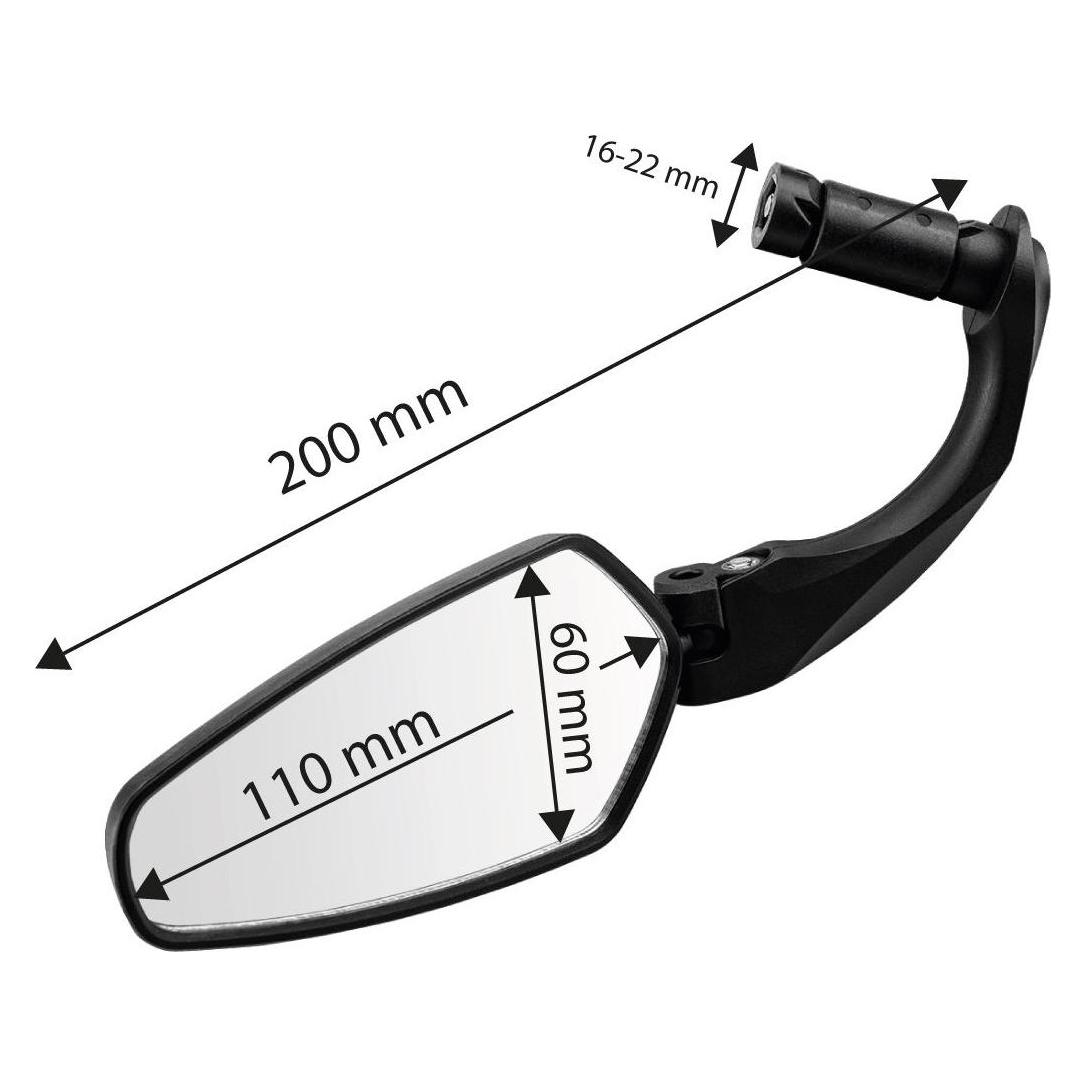 Neo Fahrradspiegel mit Arm (TOP-91-011)