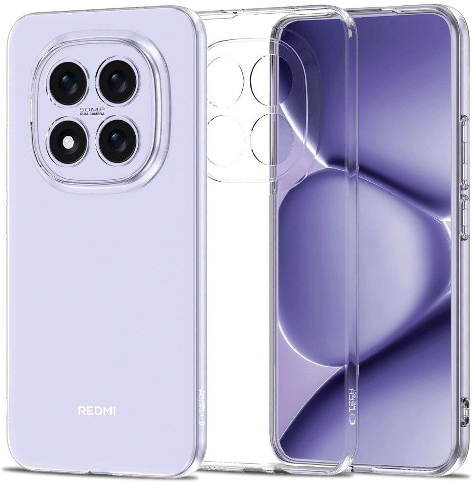 Xiaomi Redmi Note 15 Pro (5G) Tech-Protect Flexair Hybrid Bagsidecover - Gennemsigtig