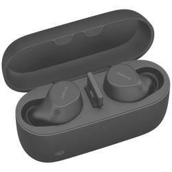Jabra Evolve2 Buds In Ear Kopfhörer Bluetooth® Stereo Schwarz Mikrofon-Rauschunterdrückung, Noise Cancelling Ladecase, Mikrofon-Stummschaltung, Induktion 20797-999-989
