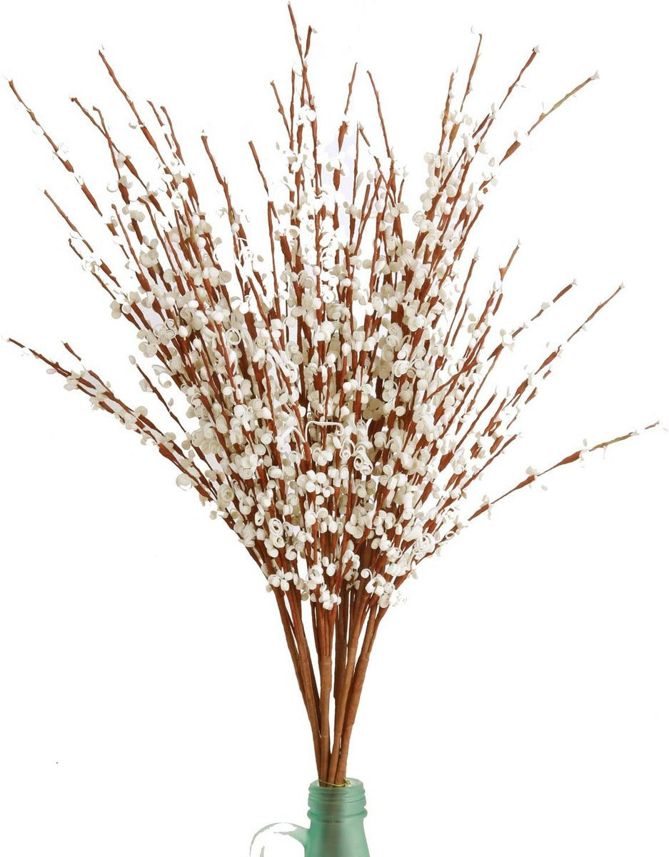 Kunstbloemen Jasmijn - Zijden Bloemen Decoratie - 74 cm - Geel Roze Wit Rood