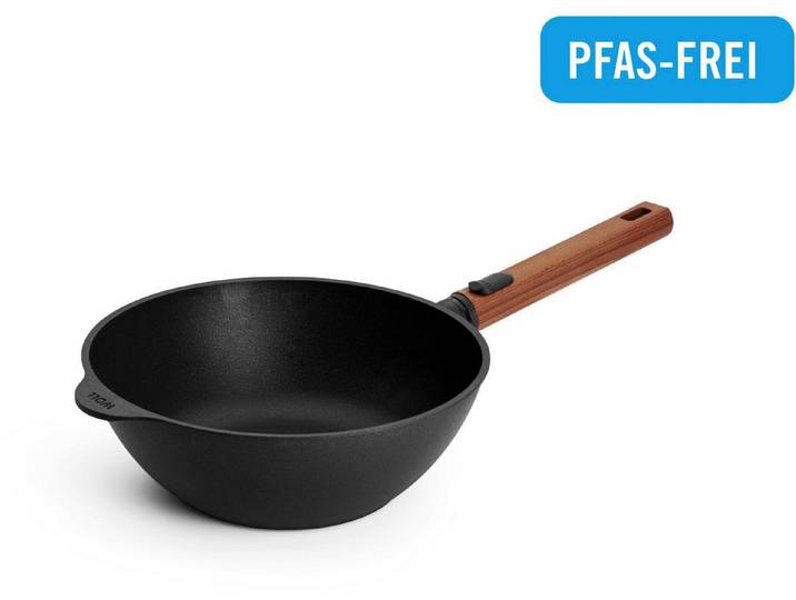 WOLL Wok MADE IN GERMANY - Eco Logic QXR Guss-Wok- und Rührpfanne, Aluminiumguss (1-tlg), Diamond-QXR - Beschichtung