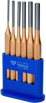 Brilliant Tools Splinttreiber Splintentreiber / Durchtreiber-Satz, 6-Tlg Bt085070