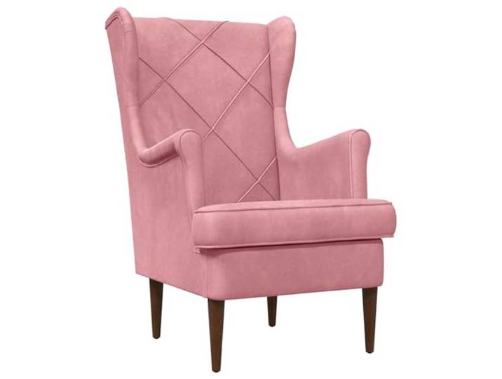 Makastle Sessel Rosa Samt