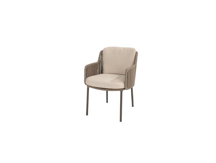 4Seasons Bernini Dining Sessel terre mit 2 Kissen