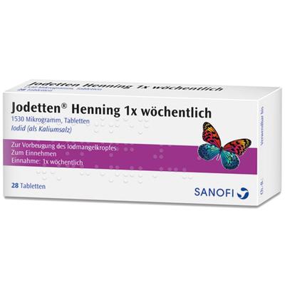 Jodetten Henning 1x wöchentlich Tabletten 28 St