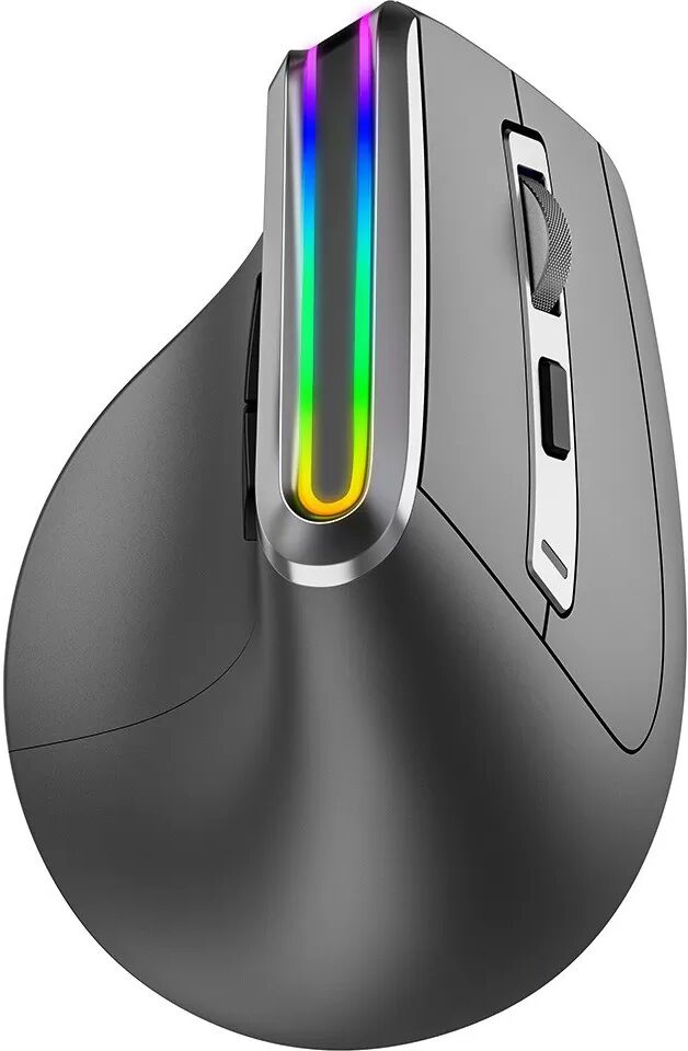 INF Souris Verticale Ergonomique Bluetooth 3 Modes Rechargeable RGB