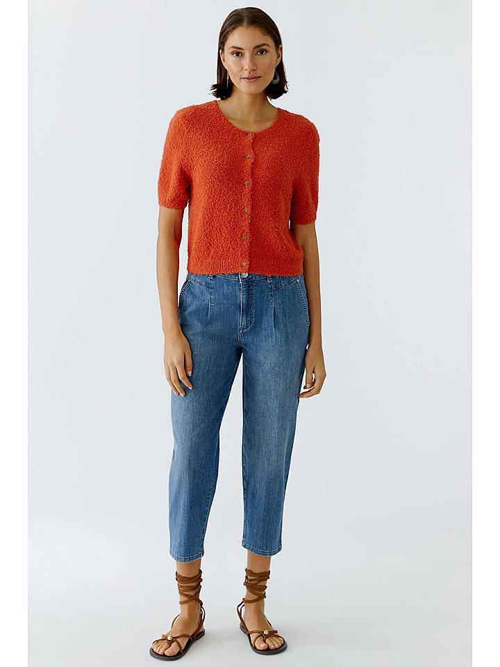 Oui Cardigan in Braunrot - 38