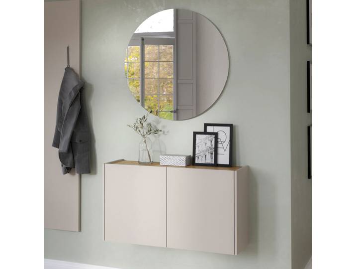 Ensemble vestiaire Libbiano 2pcs carré B 93 x 200 x 26cm Beige/Cachemire