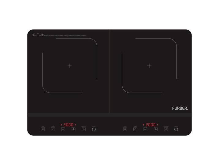 Induktionskochplatte FURBER Calore 2300 W doppel - Farbe: Schwarz - Kochplatte